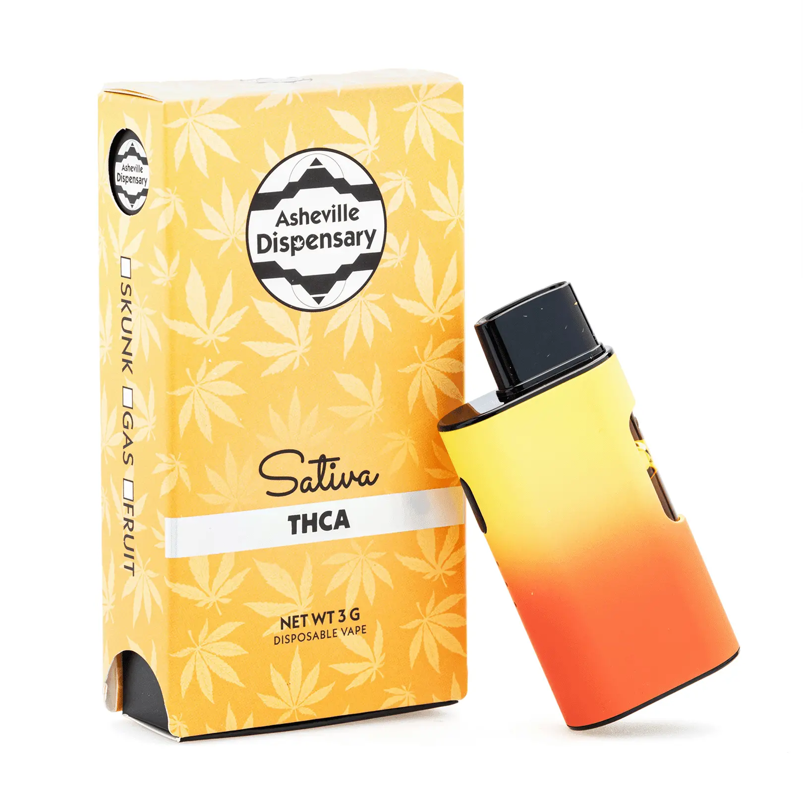Asheville Dispensary 3 gram THCa Disposable Vape – Skunk