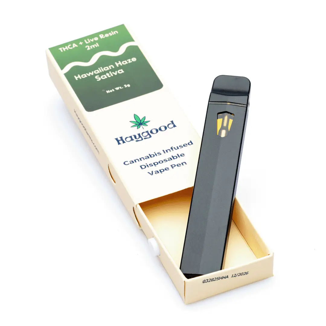 Haygood THCa and Live Resin Disposable Vape – Hawaiian Haze Sativa (2 gram)