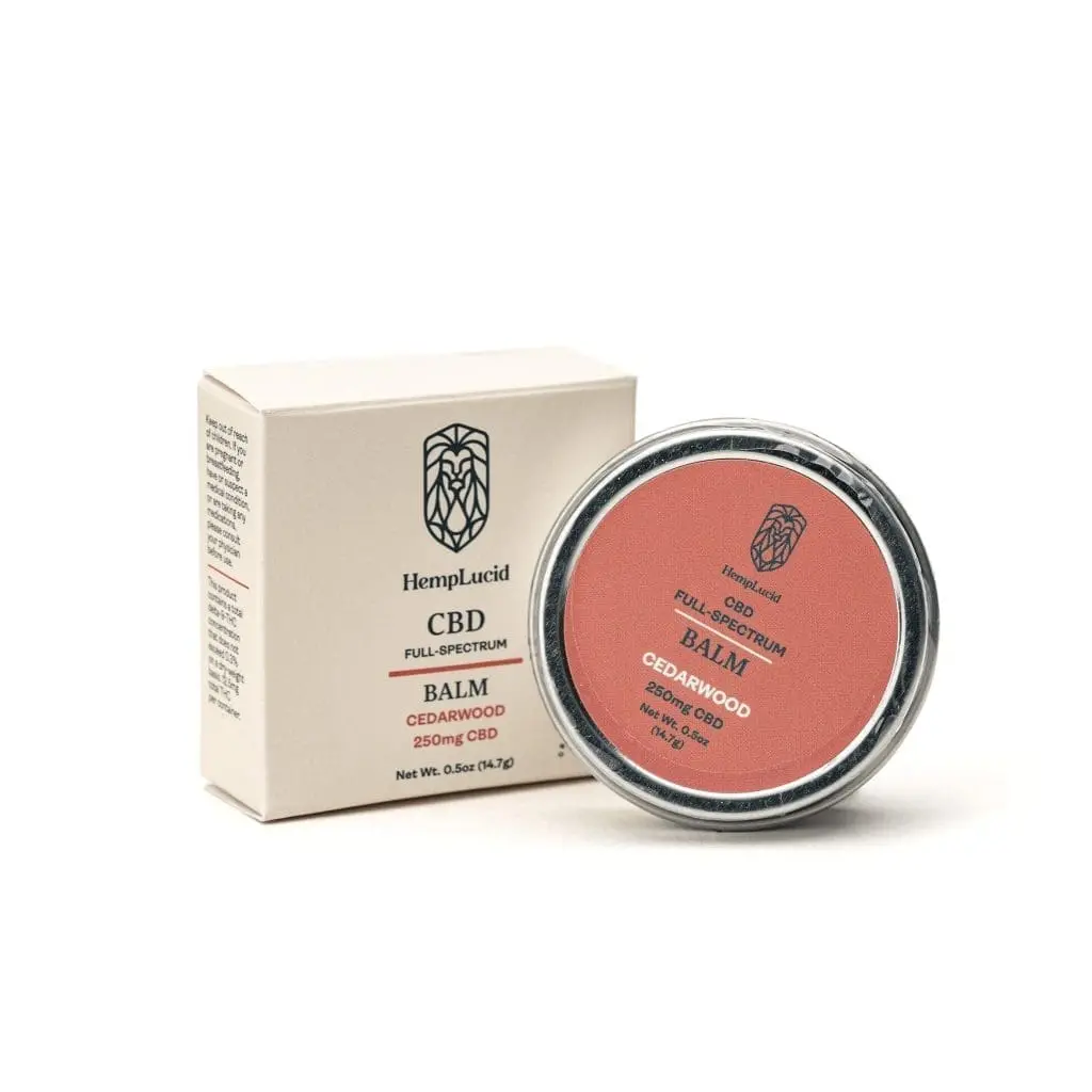 Hemplucid Full-Spectrum CBD Body Balm – Cedarwood (250 mg CBD)