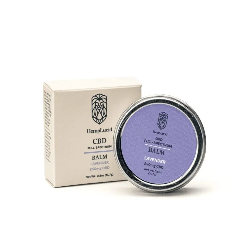 Hemplucid Full-Spectrum CBD Body Balm – Lavender (250 mg CBD)