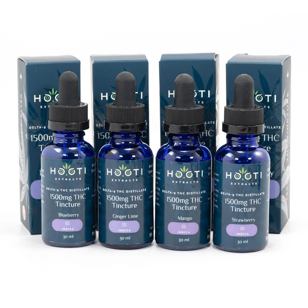 Hooti Extracts – 1500mg Indica THC Tinctures