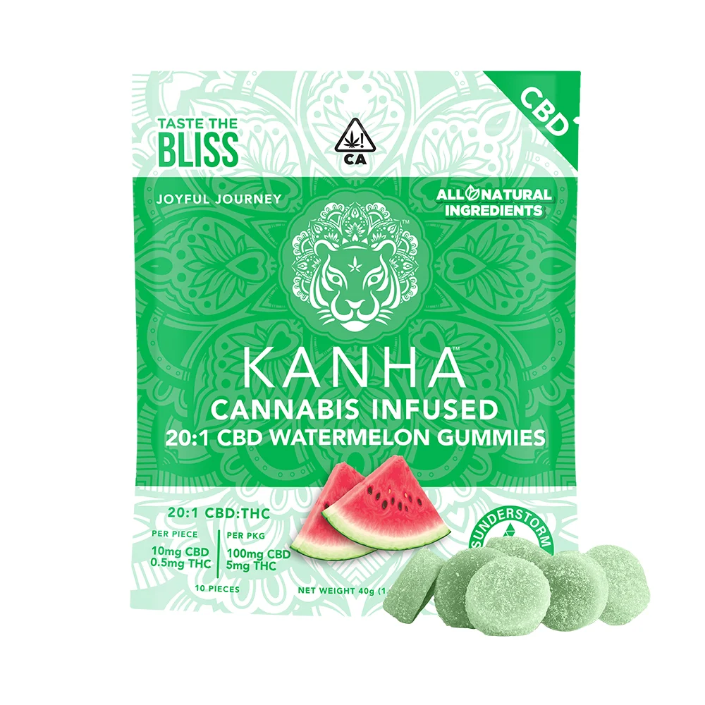 Kanha 20:1 Watermelon [10pk] (200mg CBD/10mg THC)