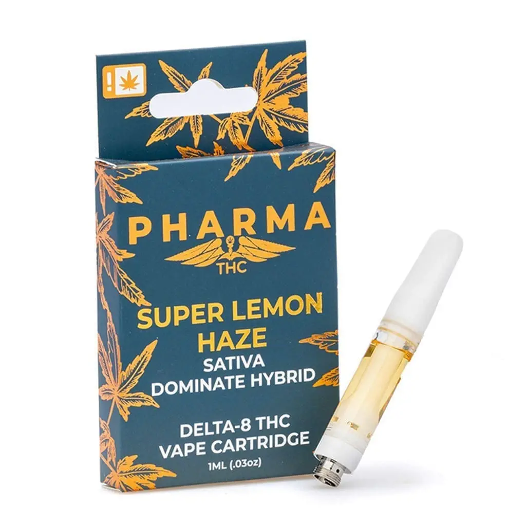 PharmaTHC Delta 8 THC Vape Cartridge – Super Lemon Haze