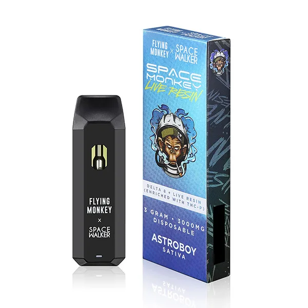 Space Monkey Live Resin Delta 8 Disposables 3g