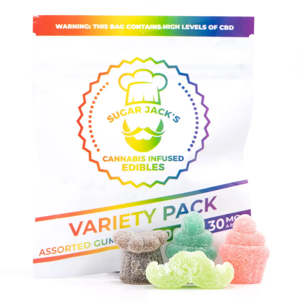 Sugar Jack’s – 300mg CBD Variety Pack Gummies